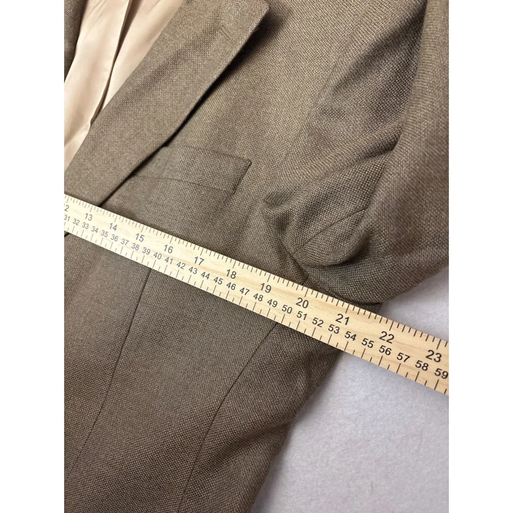 Jos A Bank Mens Brown Hopsack Two Button Blazer Sport Coat Jacket